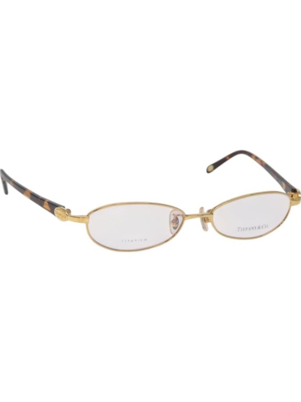 TIFFANY&Co. Glasses Plastic Gold